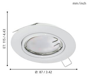 Eglo 94406 - Set da 3 faretti LED da incasso PENETO 3xGU10-LED/5W/230V