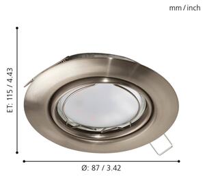 Eglo 94408 - Set da 3 faretti da incasso a LED PENETO 3xGU10-LED/5W/230V