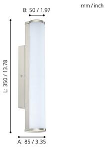 Eglo 94715 - Lampada da bagno a LED CALNOVA LED/8W/230V IP44