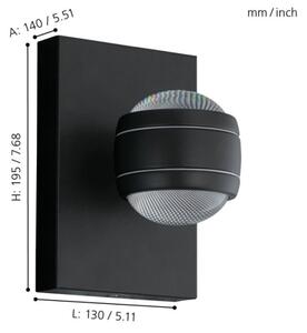 Eglo 94848 - Lampada da esterno a LED SESIMBA 2xLED/3,7W/230V IP44