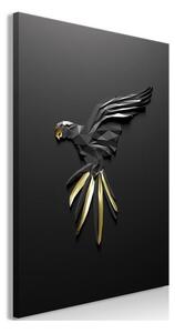Quadro Black Parrot (1 Part) Vertical