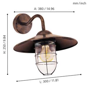 Eglo 94863 - Lampada da esterno MELGOA 1xE27/60W/230V IP44