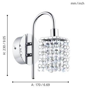 Eglo 94879 - Lampada da bagno a LED ALMONTE LED/2,5W/230V IP44