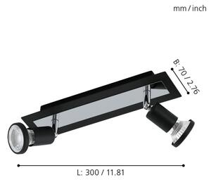 Eglo 94964 - Faretto LED SARRIA 2xGU10-LED/5W/230V