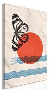 Quadro Butterfly and Sunrise (1 Part) Vertical