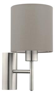 Eglo 94925 - Applique PASTERI 1xE27/60W/230V taupe