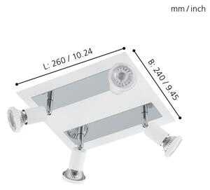 Eglo 94962 - Faretto LED SARRIA 4xGU10-LED/5W/230V