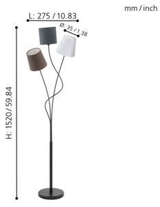 Eglo 94995 - Lampada da terra MARONDA 3xE14/40W/230V