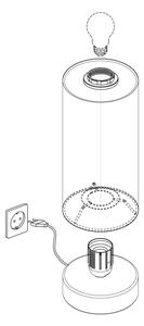 Eglo 95122 - Lampada da tavolo dimmerabile PASTERI 1xE27/40W/230V