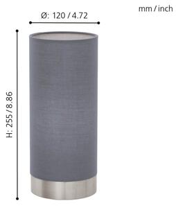 Eglo 95119 - Lampada da tavolo dimmerabile PASTERI 1xE27/60W/230V