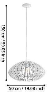 Eglo 95254 - Lampadario COSSANO 2 1xE27/60W/230V