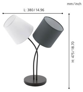 Eglo 95194 - Lampada da tavolo ALMEIDA 2xE14/40W/230V