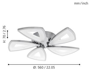 Eglo 95221 - Plafoniera LED AMONDE 5xLED/6W/230V