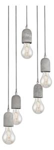 Eglo 95524 - Lampadario SILVARES 5xE27/60W/230V