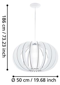 Eglo 95607 - Lampadario STELLATO 2 1xE27/60W/230V