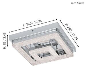 Eglo 95659 - Plafoniera LED FRADELO LED/12W/230V