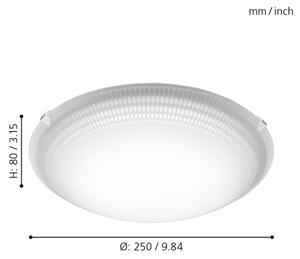 Eglo 95672 - Plafoniera LED MARGITTA 1 LED/8,2W/230V
