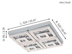 Eglo 95661 - Plafoniera LED FRADELO 48W 230V