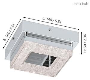 Eglo 95655 - Plafoniera LED FRADELO LED/4W/230V