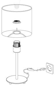Eglo 95726- Lampada da tavolo PASTERI 1xE14/40W/230V