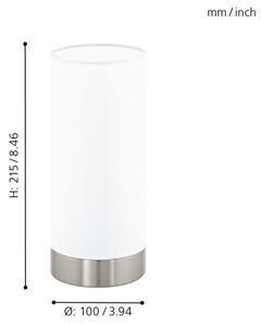 Eglo 95775 - Lampada da tavolo DAMASCO 1 1xE27/60W/230V