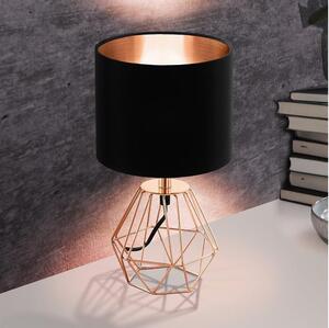 Eglo 95787- Lampada da tavolo CARLTON 2 1xE14/60W/230V