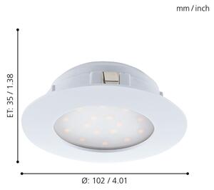 Eglo 95887 - Faretto da incasso LED PINEDA, 11 W, 230 V