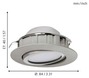 Eglo 95856 - Lampada da incasso a LED PINEDA LED/6W/230V