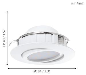 Eglo 95857- Set da 3 faretti a LED dimmerabili da incasso PINEDA LED/5,5W/230V