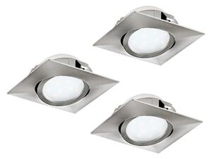 Eglo 95846- Set da 3 faretti da incasso PINEDA LED/4,9W/230V