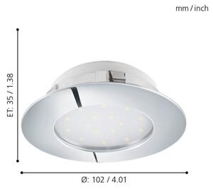 Eglo 95888- Faretto LED da incasso PINEDA LED/12W/230V
