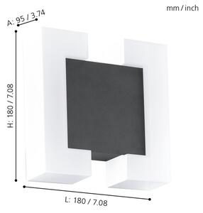 Eglo 95988 - Applique a LED da esterno SITIA 2xLED/4,8W