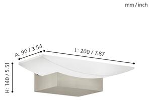 Eglo 96038 - Applique da parete LED METRASS LED/5,6W/230V