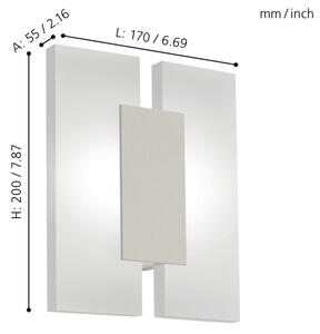 Eglo 96043 - Applique a LED METRASS 2 2xLED/4,5W/230V