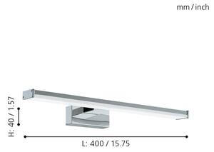 Eglo 79532 - Illuminazione a LED per specchi da bagno SARNOR 7,4W/230V 40 cm IP44 cromo