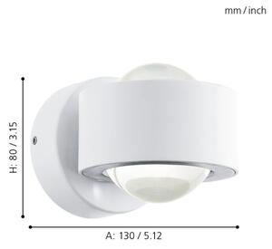 Eglo 96048 - Applique a LED ONO 2 2xLED/2,5W/230V