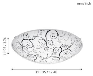 Eglo 96117 - Plafoniera LED MARGITTA 1 LED/11W/230V