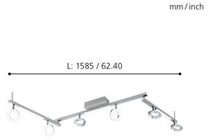 Eglo 96183 - Faretto CARDILLIO 1 6xLED/3,2W + 3xLED/3,3/230V