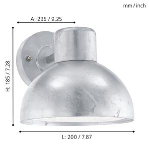 Eglo 96206 - Applique da esterno ENTRIMO 1xE27/60W IP44