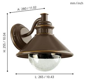 Eglo 96262 - Applique da esterno ALBACETE 1xE27/40W