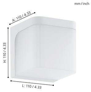 Eglo 96255 - Applique da esterno LED JORBA LED/4,9W/230V IP44