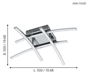 Eglo 96305 - Lampadario LED fisso NEVADO 4xLED/5W/230V
