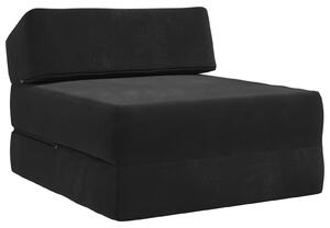 Divano Letto Pieghevole Nero 60 x 70 x 41 cm Tessuto