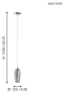 Eglo 96343 - Lampadario LED a sospensione con filo FARSALA 1xG9/2,5W/230V