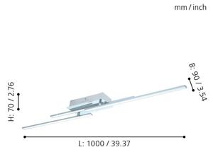 Eglo 96316 - Plafoniera LED PARRI 3xLED/6W/230V