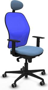 Sedia da ufficio con poggiatesta Jorquera Piqueras y Crespo 1D036G1 Blu cielo