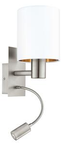 Eglo 96484 - Lampada LED flessibile PASTERI 1xE27/40W+LED/3,8W bianca