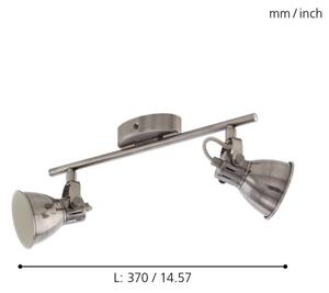 Eglo 96553 - Faretto LED SERAS 2xGU10/3,3W/230V