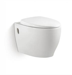 WC Sospeso in Ceramica 39x57x35 Cm Vorich Round Bianco