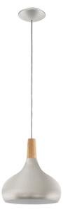 Eglo 96985 - Lampada a sospensione SABINAR 1xE27/60W/230V 280mm argento